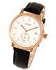 SOUE Pair Watch Classics Pair Watch Pair Couple 38mm Size Leather Belt Leather Band Black Pink Gold Ivory Dial [SOUE] Women's Men's