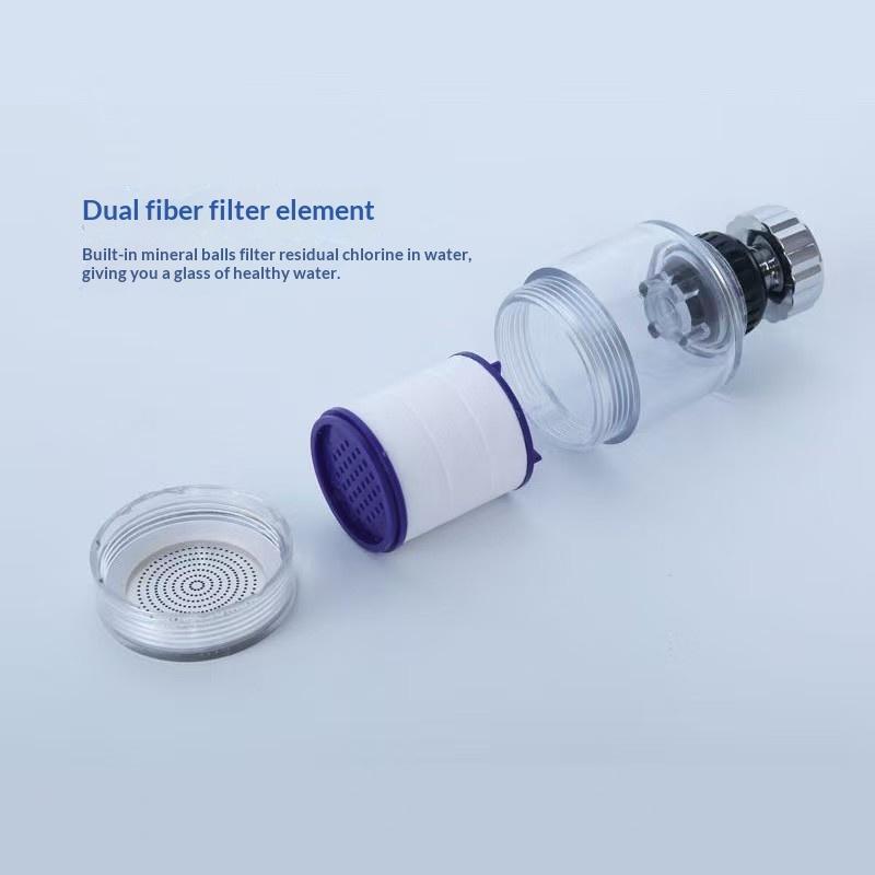 360° Rotatable Water Purifier Filter Tap Universal Leakproof Faucet Water Filter for Kitchen Bathroom Shower Household Use