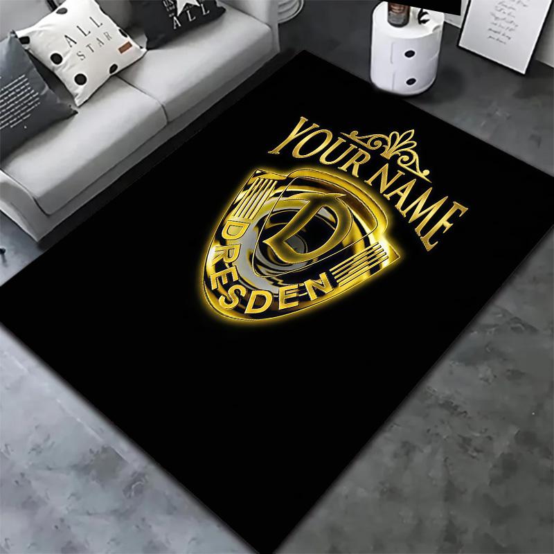 Dynamo Dresden Custom Name Carpet Rug For Living Room Bedroom Home Sofa Decoration Kids Play Nonslip Floor Mat