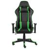Gaming Chair Swivel Green PVC