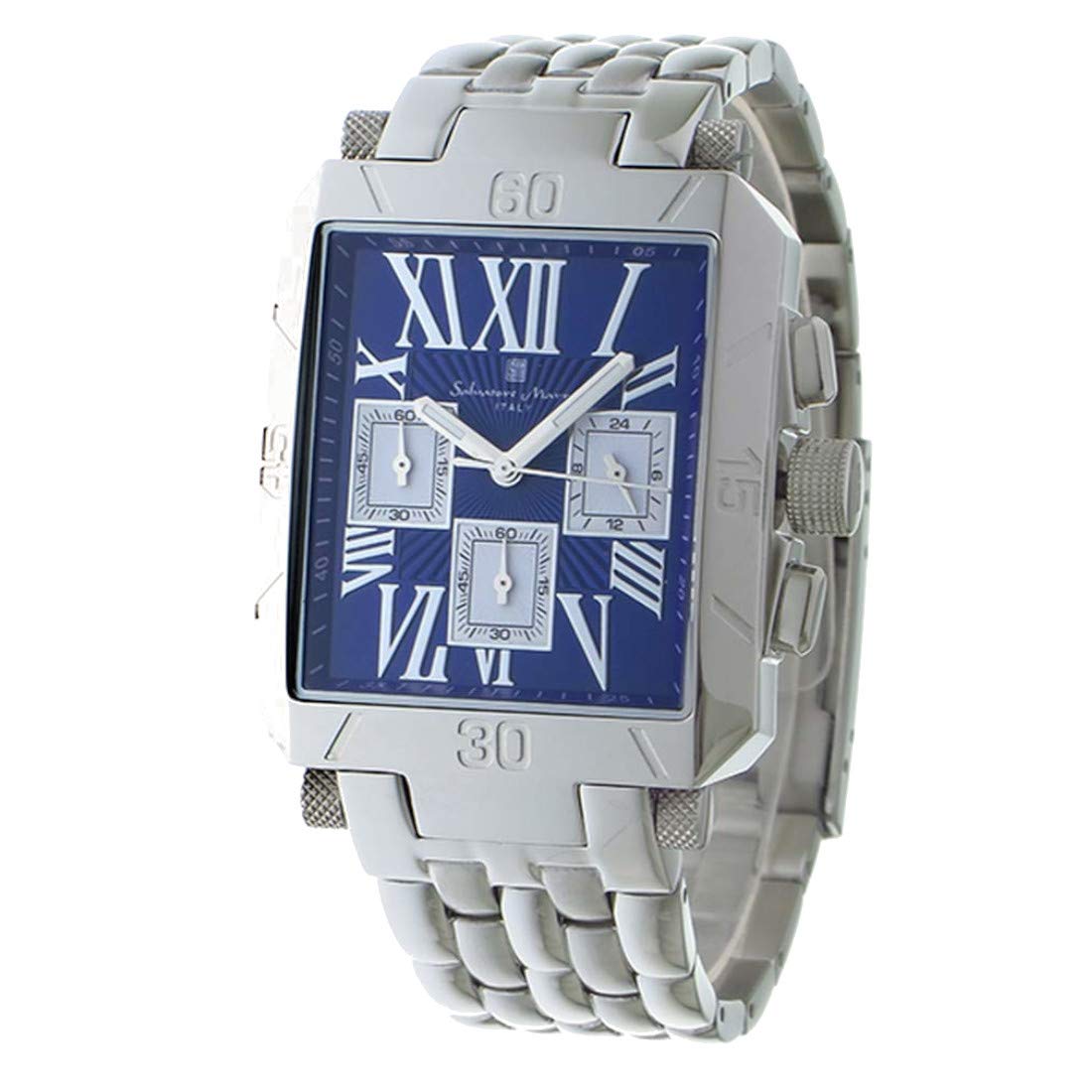 

Salvatore Marra Free Унисекс Синий Циферблат Серебристый Нержавеющая Сталь Наручные Часы [Salvatore Marra] Мужские Женские SM17117-SSBLSV [Официальный Импорт]