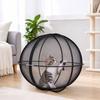 Foldable Cat Sphere Playpen Spherical Mesh Cage Pond Pump Filter Cage  Garden & Backyard Use