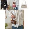 Stylish Mini Square Handbag For Women In Black And Rose Pink With Chain Shoulder Strap