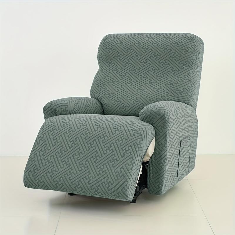 1/2/3/4 Seater Recliner Elastic Sofa Covers Thicken Jacquard Stretch Armchair Reclining Sofa Slipcover Relax Chair Covers