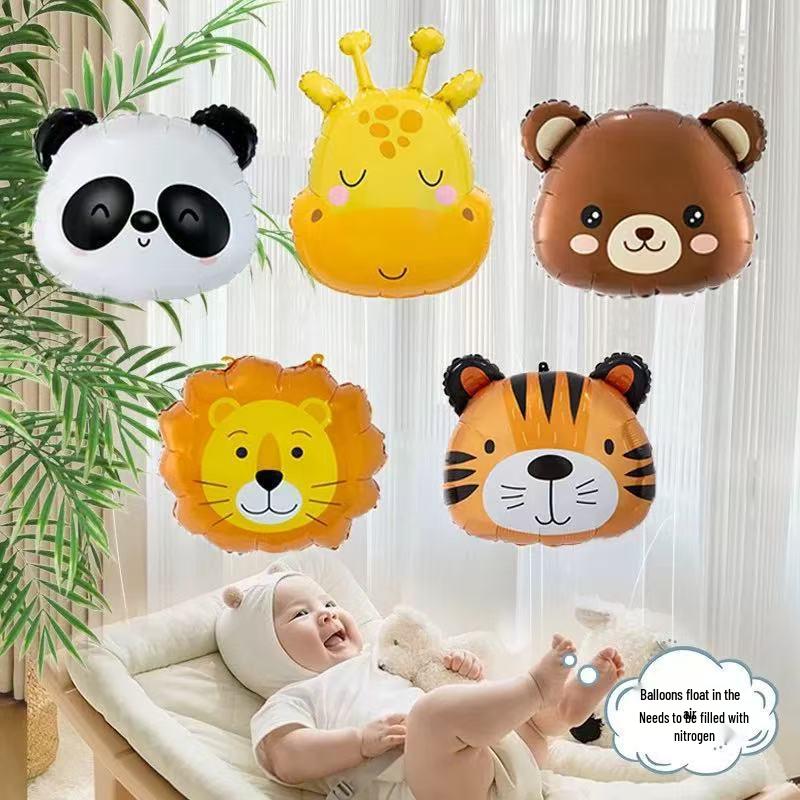 Cartoon Animal & Fruit Helium Balloons for Baby Tracking 