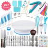 207Pcs Multi-functional Cake Decorating Tools Kit Piping Nozzle Piping Bag Set  Baking Projects