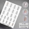 Transparent Multi-Purpose French Manicure Template Stickers with Art Lattice Pattern