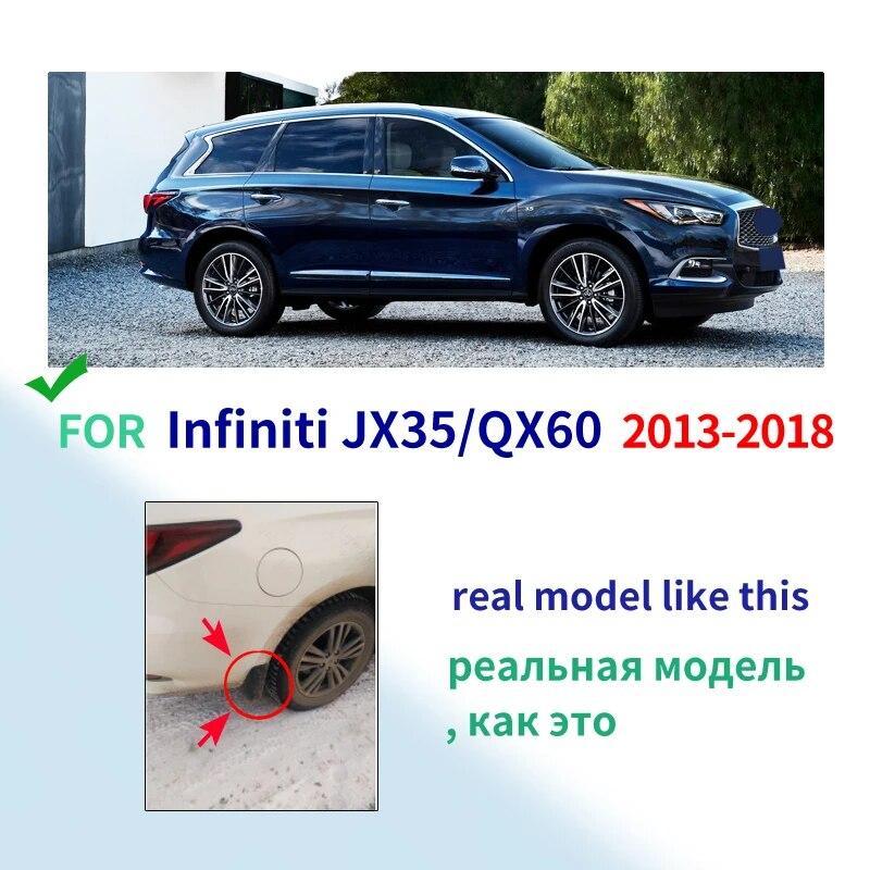 4PCS Schmutzfänger Für Infiniti JX35 QX60 2013 - 2018 Schmutzfänger Schmutzfänger Spritzschutz Kotflügel Kotflügel Vorne Hinten 2014 2015 2016 2017