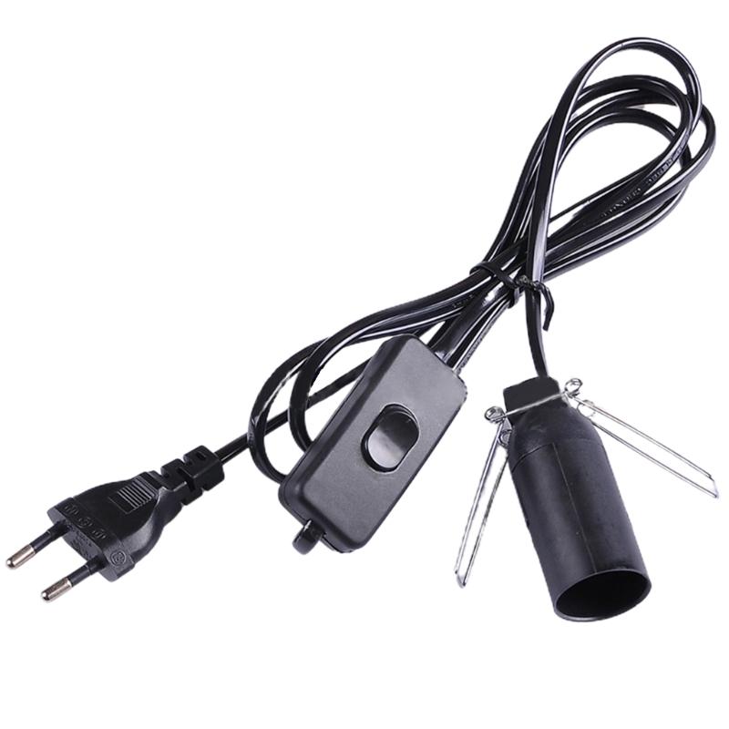 Salts Lamp Cord Hanging Lantern Cord Cable 5.9Ft with E14 Socket On/Off Button Pendant Lighting EU Plush Lamp Cord