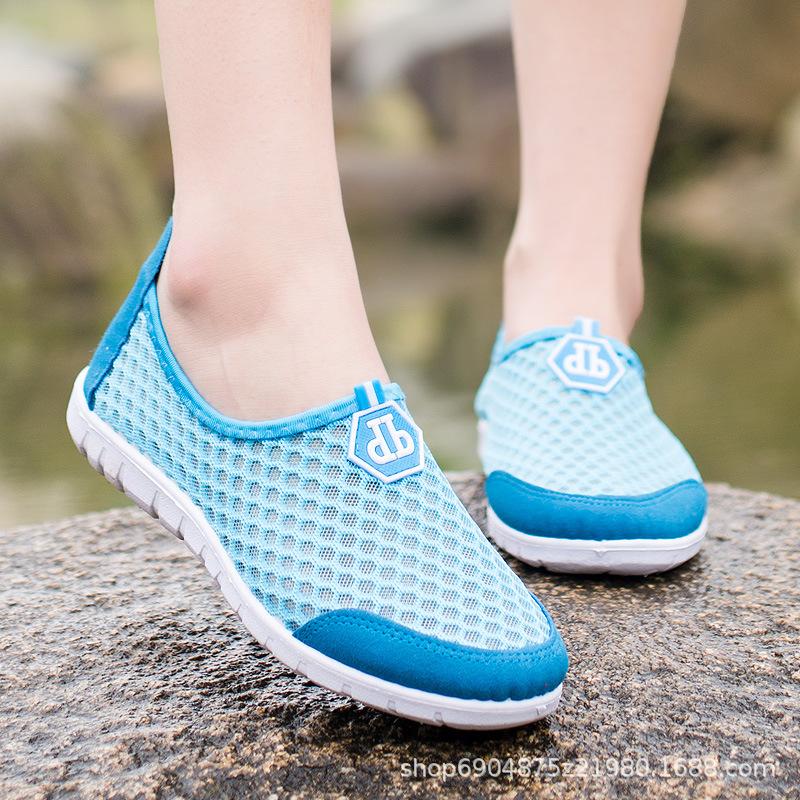 Staré Beijing Látkové Boty Síťové Boty Pracovní Protiskluzové Běžné Síťované Sandály Měkké dno Prodyšné Letní Líné boty