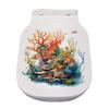 1pc Sea Starfish Shell Toilet Sticker, Bathroom Marine Style Decorative Decal, Bathroom Door Sticker