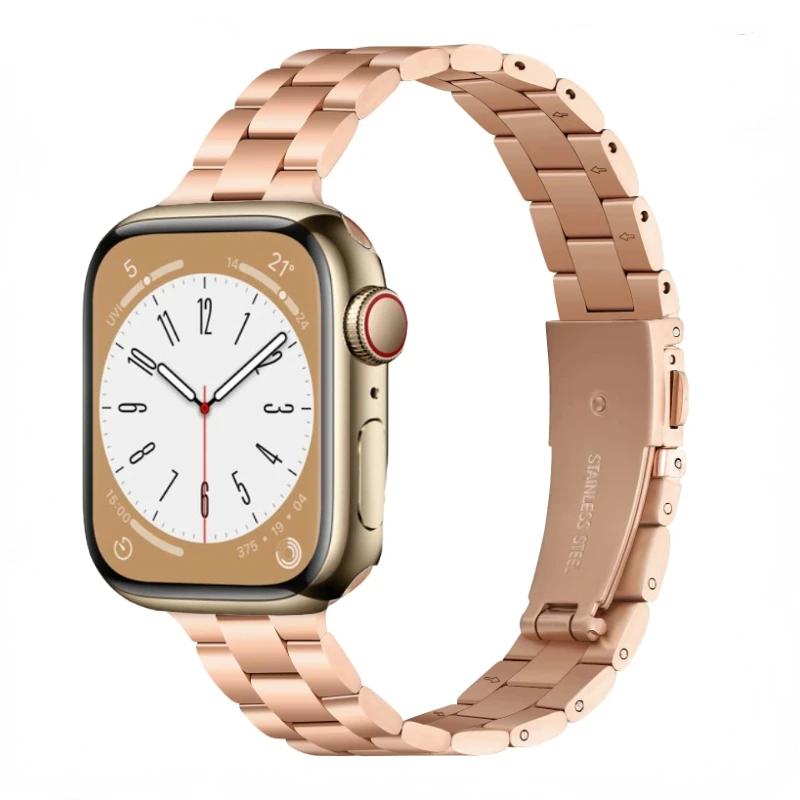 Metal Strap for Apple Watch Series ultra 49mm 45mm 41mm 44mm 46mm 42mm Small waist ladies bracelet iWatch 10 9 8 7 6 5 3 SE Band