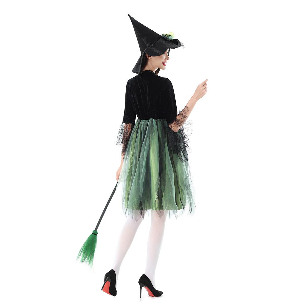 Halloween Costume Magic Witch Costume Carnival Witch Dress Stage Performance Costume The Wizard of Oz Costume