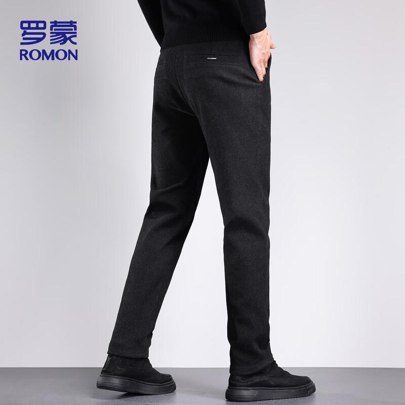 ROMON Men's Autumn/Winter Straight-Leg Casual Business Pants ZH8882