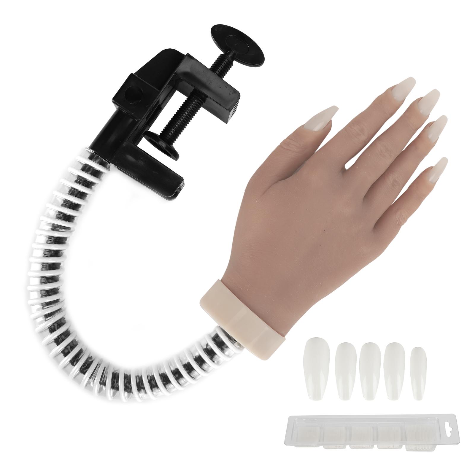 

Практика нейл-арта Силиконовые гибкие суставы для рук Накладные ногти Манекен для рук для маникюрного салона № 03