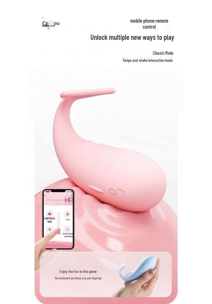 Mystery Girl Pipi Whale Silent Remote Vibrator: Insertable, Wearable, Ideal for Couples, Discreet for Various Locations.