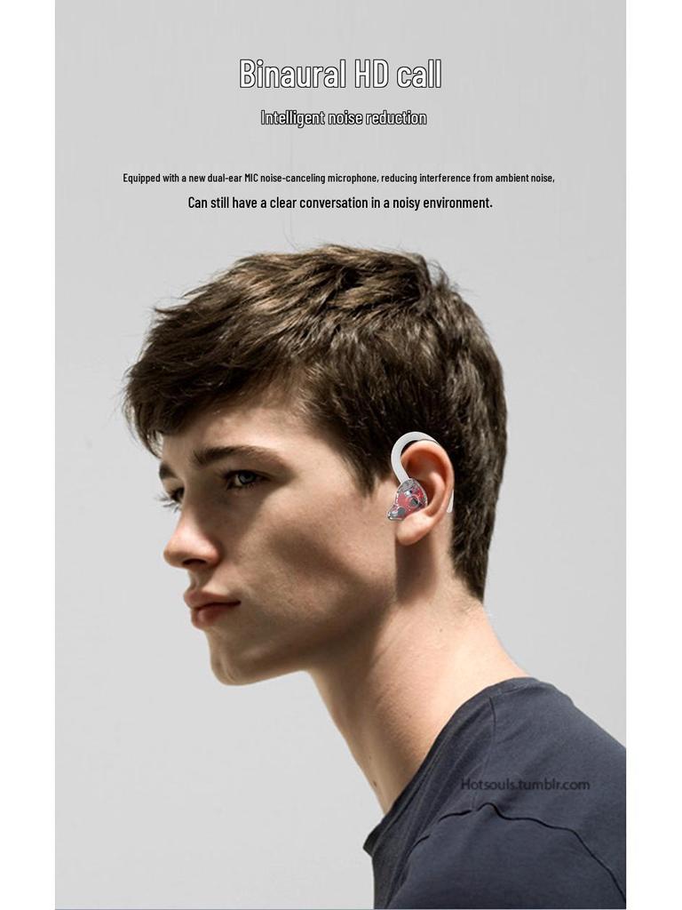72 Sports TWS Noise-Cancelling Bluetooth Earbuds with Smart Touch, Digital Display, and Earhook Design