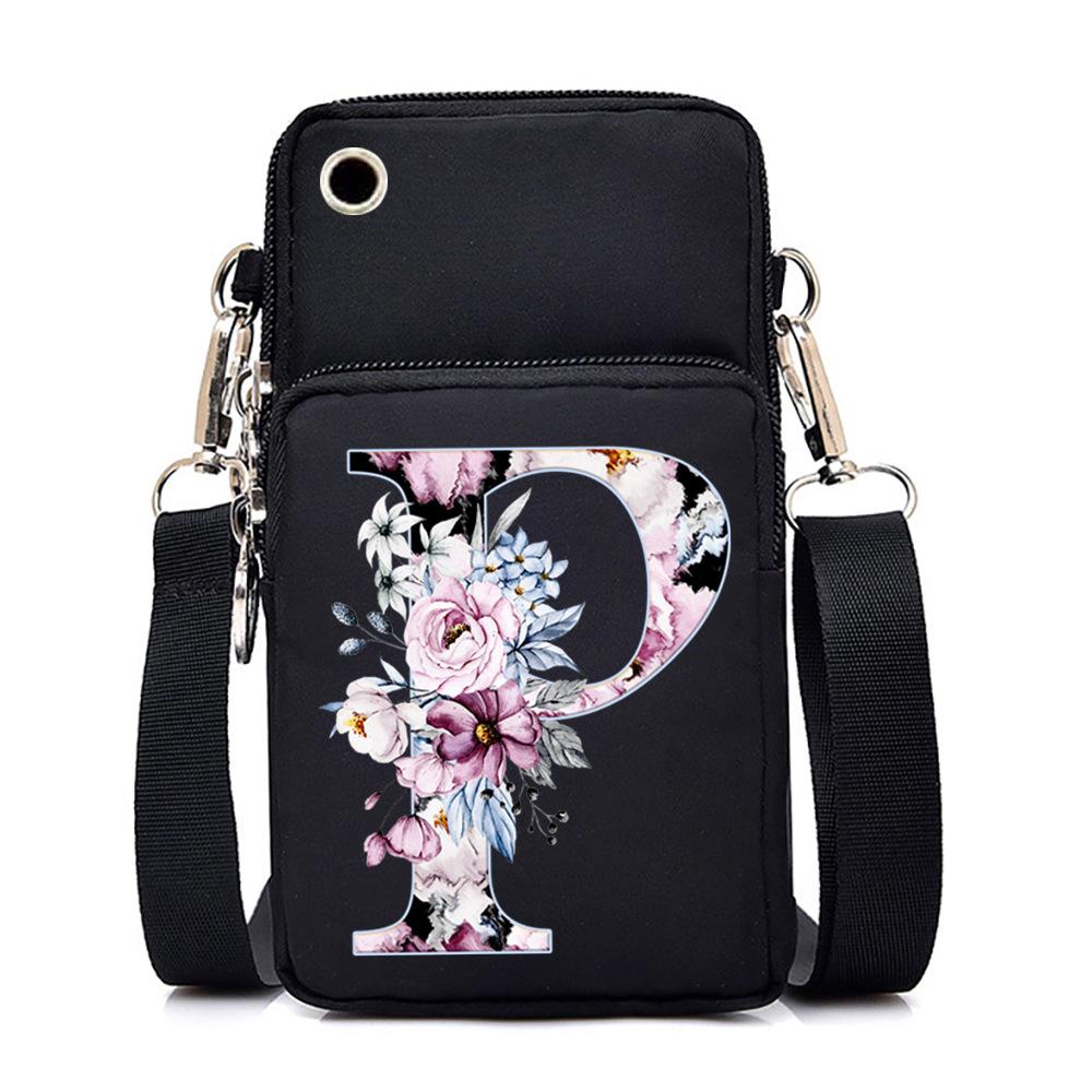Printed casual portable messenger bag new shoulder bag multi-function fashion mobile phone bag