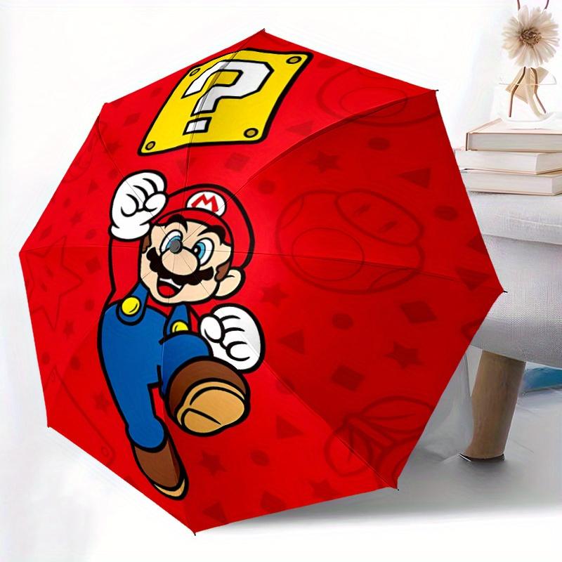 1pc Mario Automatic Folding Umbrella - Lightweight, Retractable Design with 8-Rib Durability, Perfect for Outdoor28