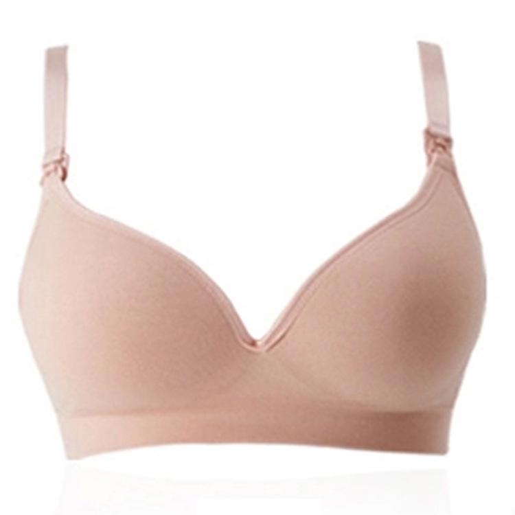 Wire-Free Maternity Nursing Bra: Thin Cup, Front-Opening, One-Piece Design for Pregnancy & Breastfeeding