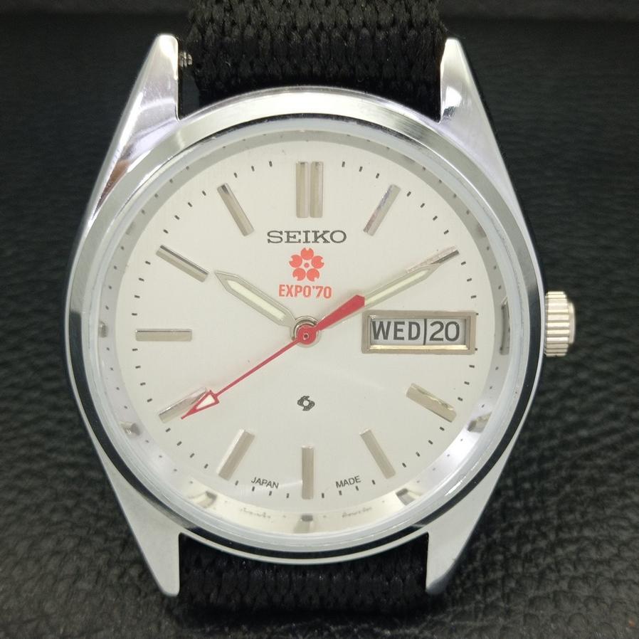 REFURBISHED SEIKO EXPO 70 AUTOMATIC 6309A JAPAN MENS SILVER DIAL WATCH A427263-2 QRL-a427263