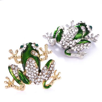 1PC Green Frog Brooch  Animal Brooch Suit Collar Brooch Jewelry Gift