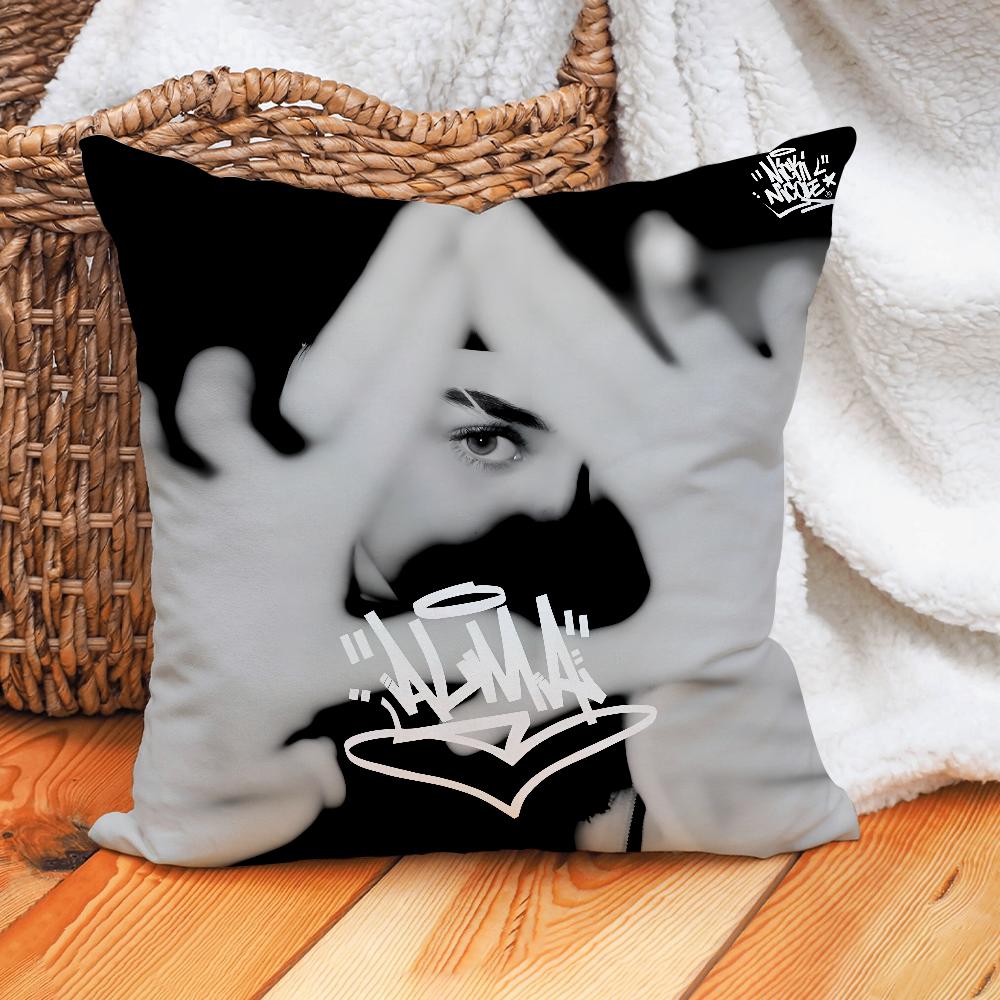 Nicki Nicole Singer Pillow Case Home Cushion Cover Suitable For Office Sofa Car Suitable For All Seasons