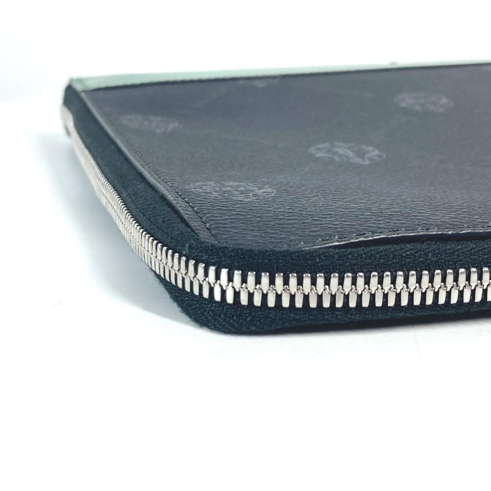 Berluti L-shaped fastener Nino Logo pouch bag Clutch bag PVC/Leather gray/Green