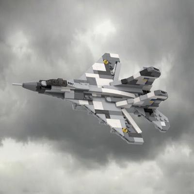 Sowjetischer Jagdflieger Mig-29 Baustein Zweiter Weltkrieg Militärmodell Bauspielzeug Kompatibles Set