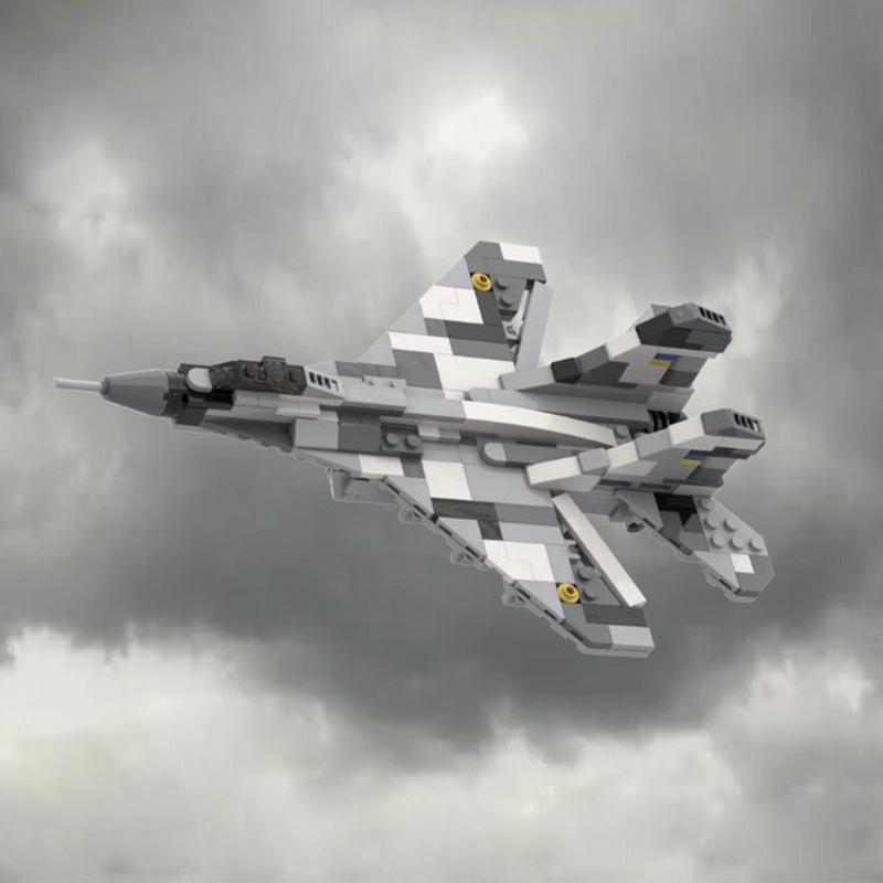 Sovětská stíhačka Mig-29 Stavebnice Druhá světová válka Vojenský model Sestavitelná hračka Kompatibilní sada