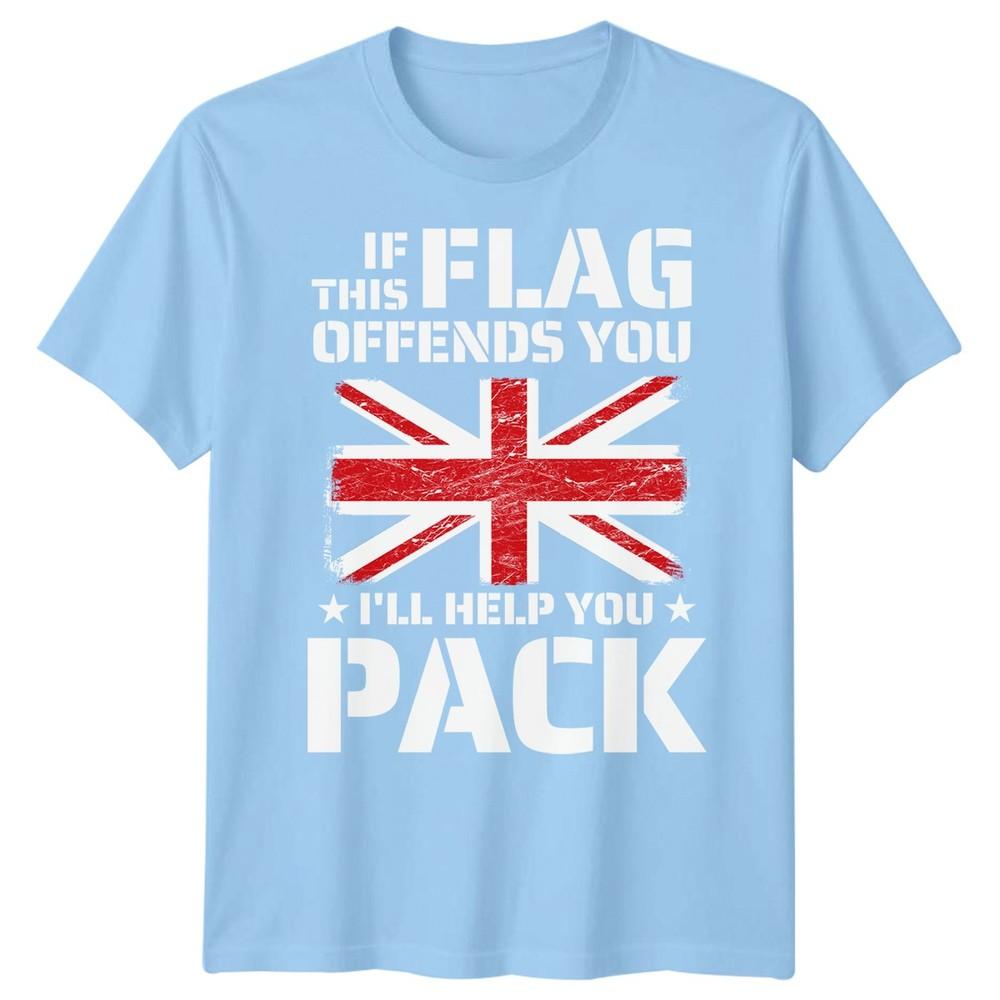 If This Flag Offends You Union Jack TShirt British Pride Uk Flag Tee Unisex Unisex S