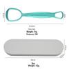 In-stock Stainless Steel Double-Headed Tongue Scraper for Oral Cleaning and Bad Breath Removal