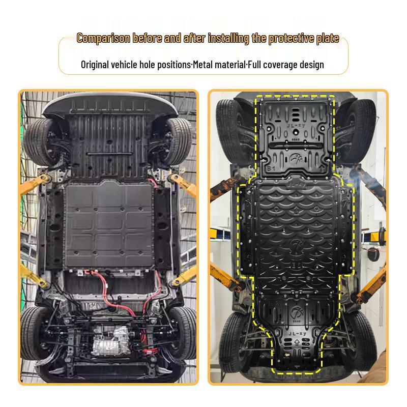 Geely Xingyuan Chassis & Battery Guard Plates: Protects Xingyuan 410/310 wiring and motor with underbody armor.