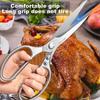 NEW Extended Kitchen Scissors Stainless Steel Chicken Bone Scissors Multi-functional BBQ Meat Cutting Scissor Knife for Kitchen