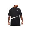 Nike Energy Color Block Logo Letter Print Round Neck Short Sleeve T-Shirt Men Tops Black FB8579-010