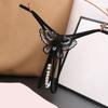 Crotch Opening Women Thong Embroidered Butterfly Sequins Beads Sexy Underpants Low Rise Erotic Thongs Femme
