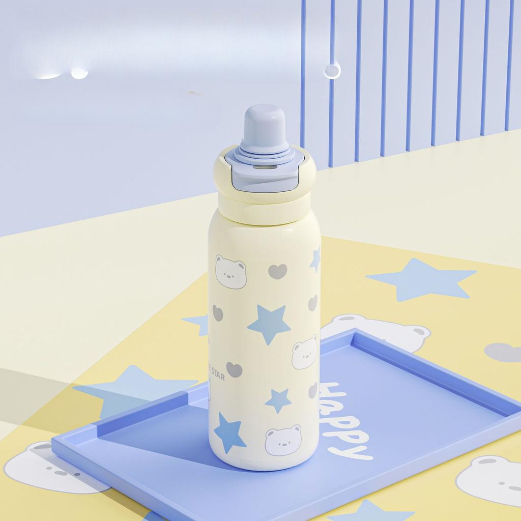 Thermos Drinking Cup Cute Girl Handy Stylish Handy Home Straw Student Birthday Gift Small Water Cup Cup Mug Durable Durable