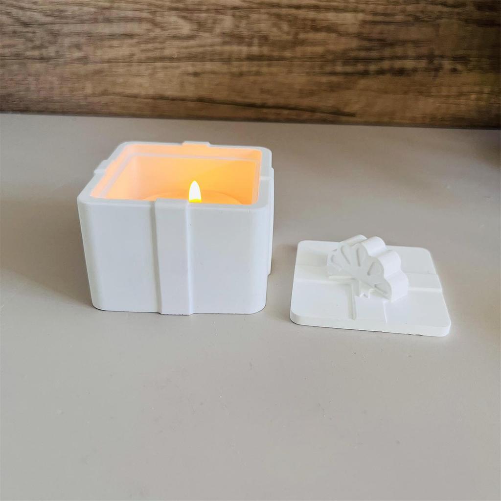 DIY-Harz-Bastelform-Set, Schmuck-Organizer, Silikon-Geschenkbox-Formen für Heimdekorationen und Geschenk-Aufbewahrungsbox mit Deckel