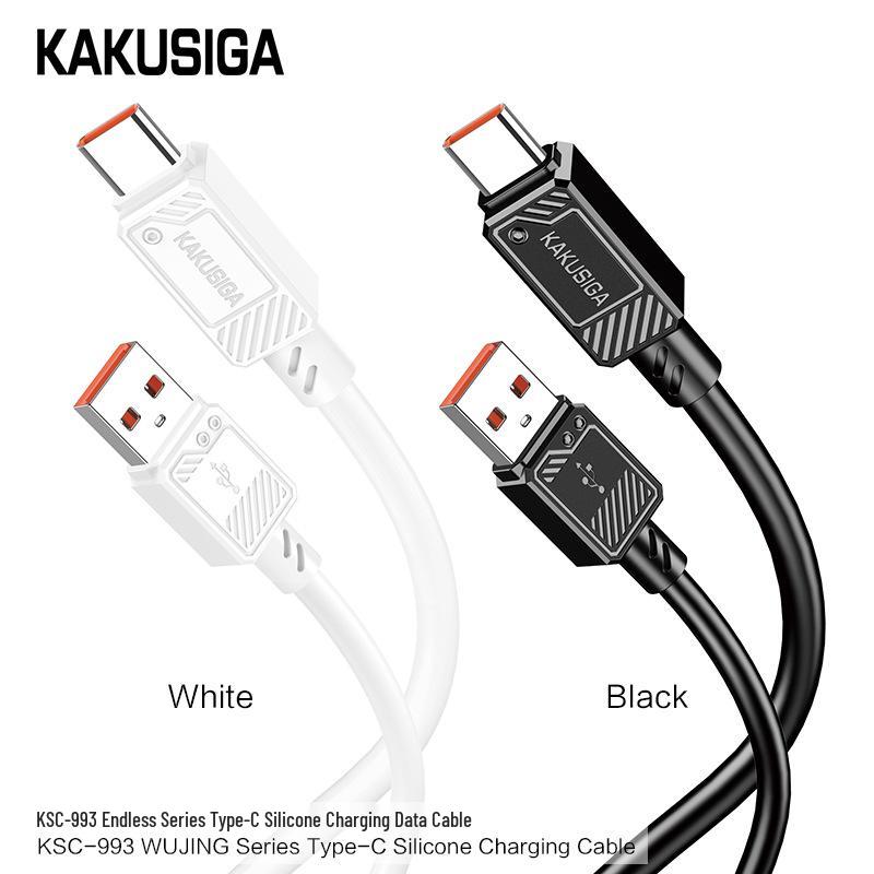 1m Durable Silicone Fast-Charge 5A Data Cable Micro USB чёрный