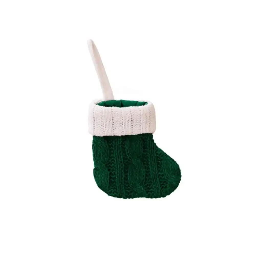 Christmas Stocking Dog Claw Socks/Knit Sock  New Year Candy Gift Bag Xmas Tree Fireplace Hanging Decoration Red Green Sock