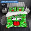 Colorful game Friends 3pcs K-pop music group Bedding set,Ideal for Bedroom, Dormitory,Including Duvet Cover And 2pcs Pillowcases,Fan gifts