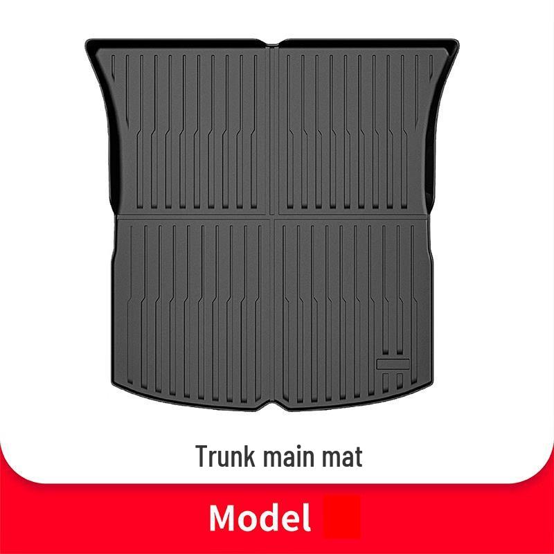 Trunk and Floor Mats for Tesla Model 3/Y Refresh - TPE Front, Rear, and Tail Box Accessories