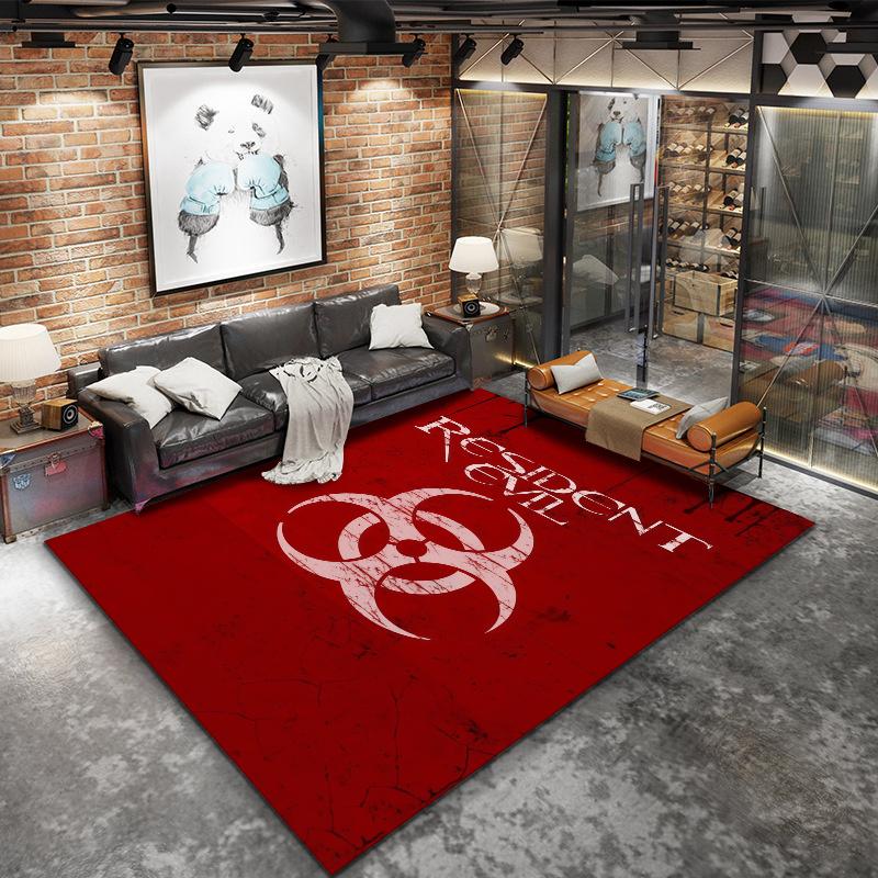 Resident Evil Carpet Rug for Living Room Bedroom Home Sofa Decoration,Kids play Nonslip Floor Mat