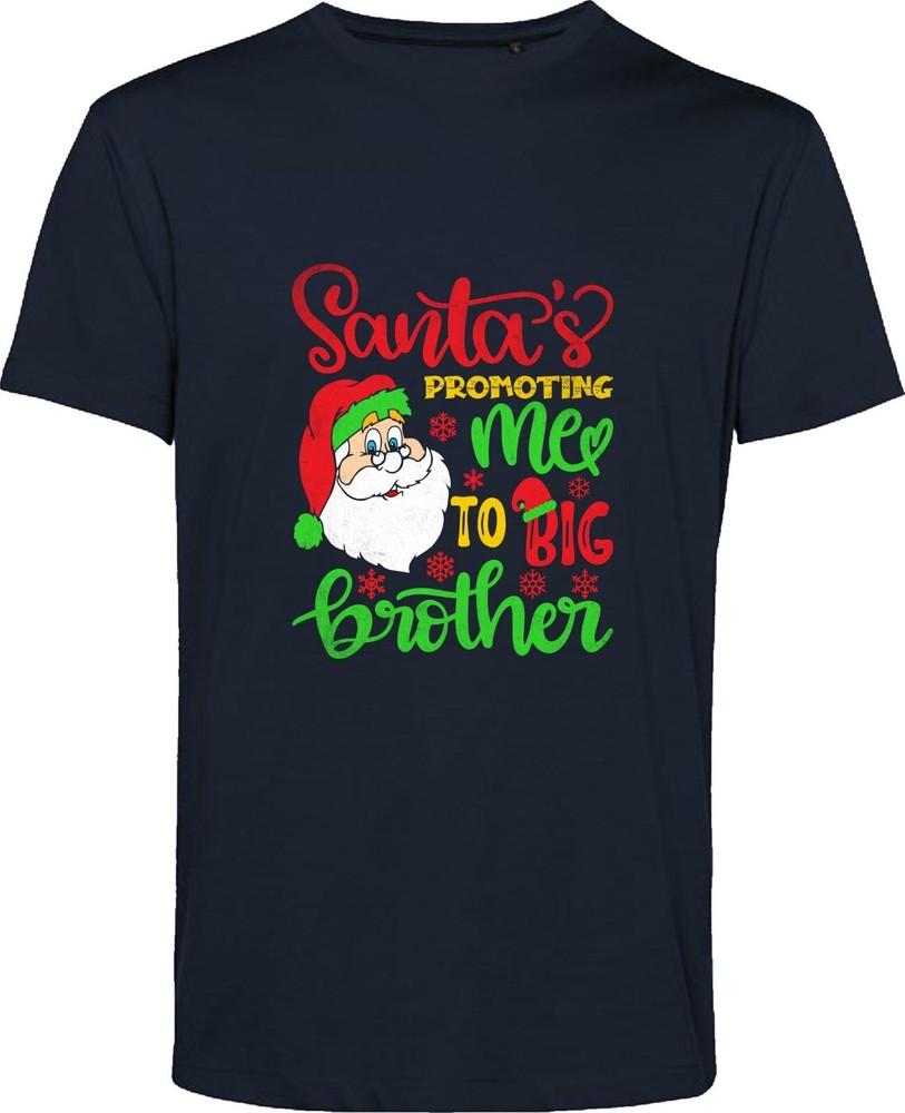 Santas Promoting Me To Big Brother T Shirt Merry Christmas Santa Xmas Gift Top S
