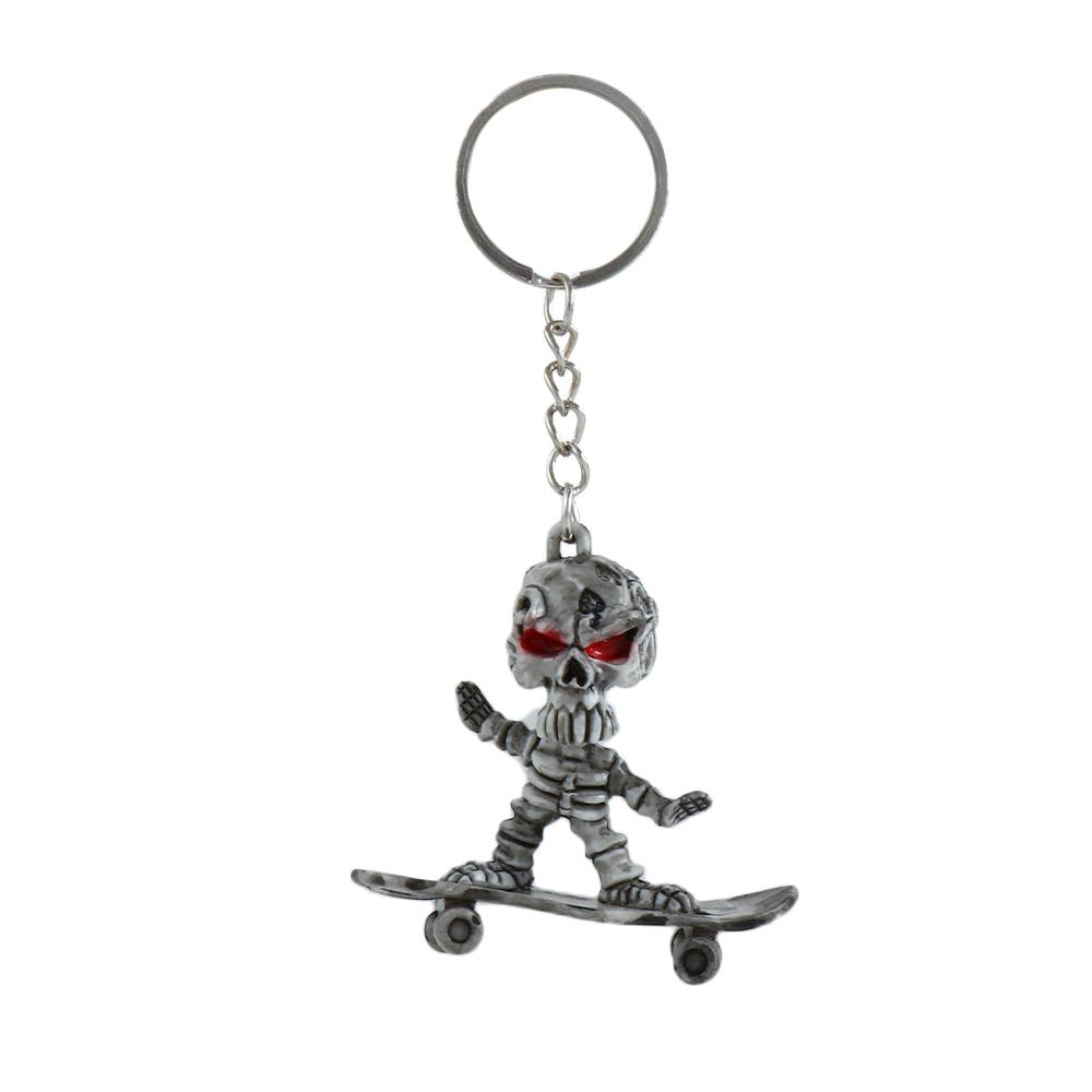 Ключница-скелет для автомобиля Крутой череп Простой подарок Панк-подвеска-скелет Брелоки-черепа Ключница с черепом Ключница-череп