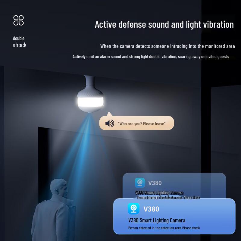 XIAO VV Smart 360° WiFi Light Bulb Security Camera (CN Version)