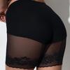 Sexy Pantaloncini da Ragazzo in Pizzo da Donna Taglie Forti Pantaloncini di Sicurezza Estivi Senza Cuciture a Vita Alta Mutandine Anti-Sfregamento Sotto la Gonna