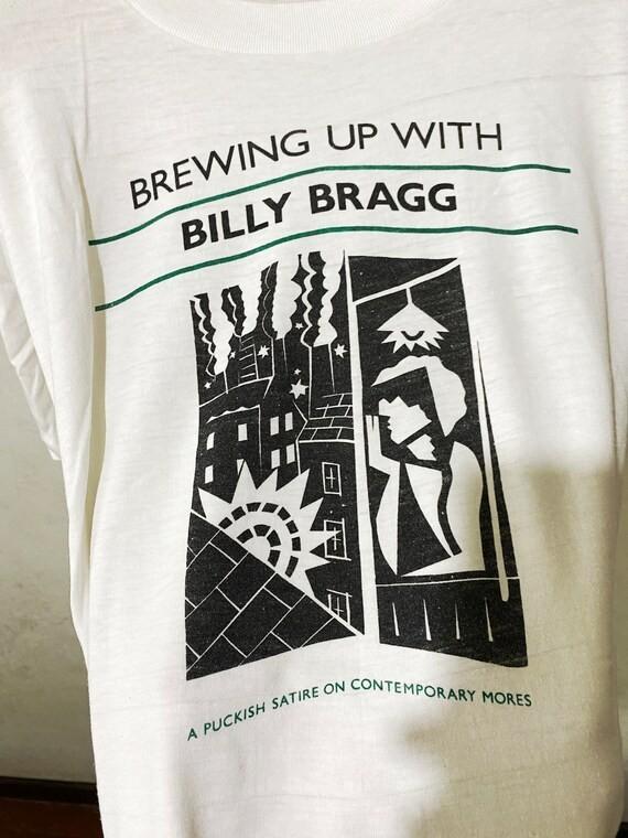 Vintage Billy Bragg T-Shirt  Brewing Up with Billy Bragg  BO238 Unisex T-Shirt XXL