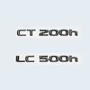 ABS Letters Chrome Glossy Black Emblem Sticker For Lexus CT LC CT200h LC500 LC500h HYBRID Car Trunk Logo Accessories