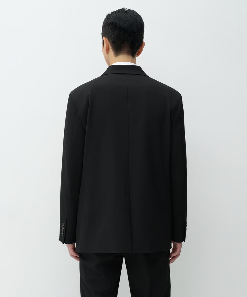 MUSINSA STANDARD Oversized Double-Breasted Blazer [Black]